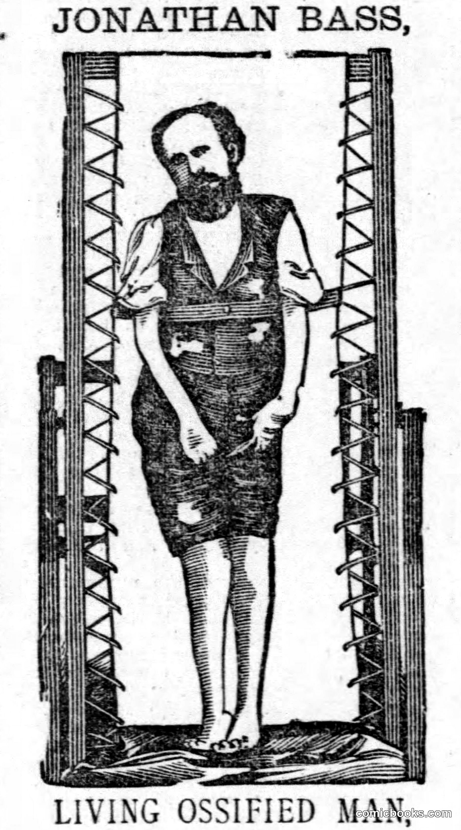 Jonathan Bass, Living Ossified Man