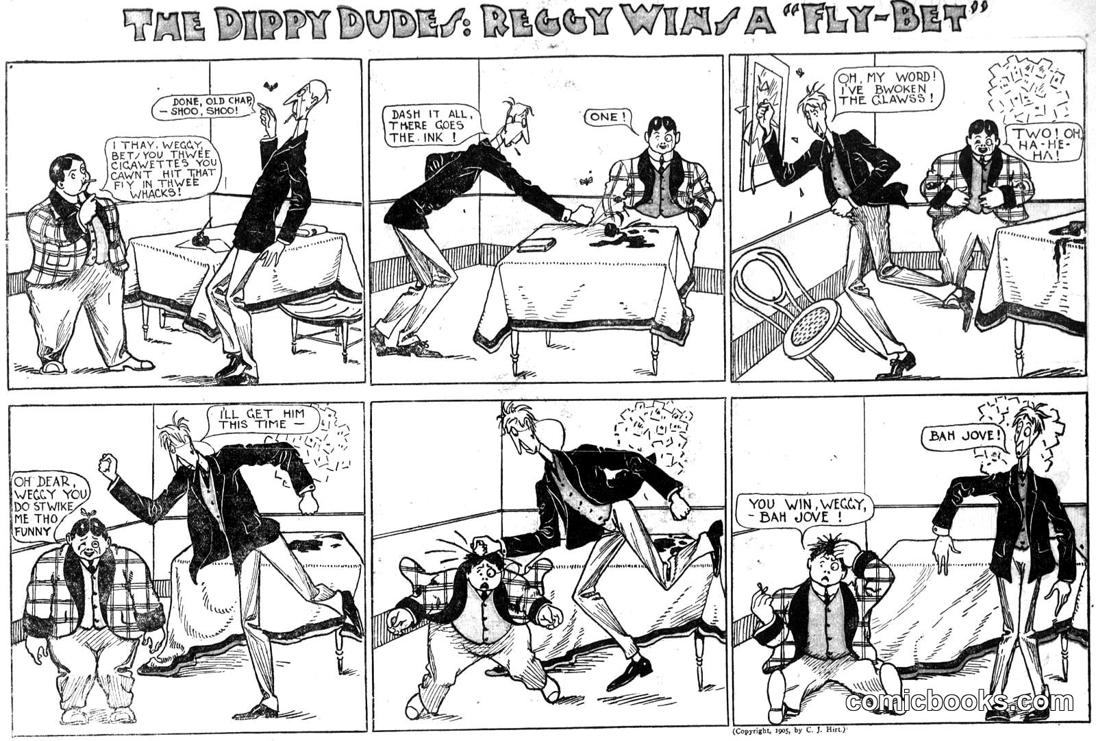 The Dippy Dudes: Reggy Wins a 'Fly-Bet'