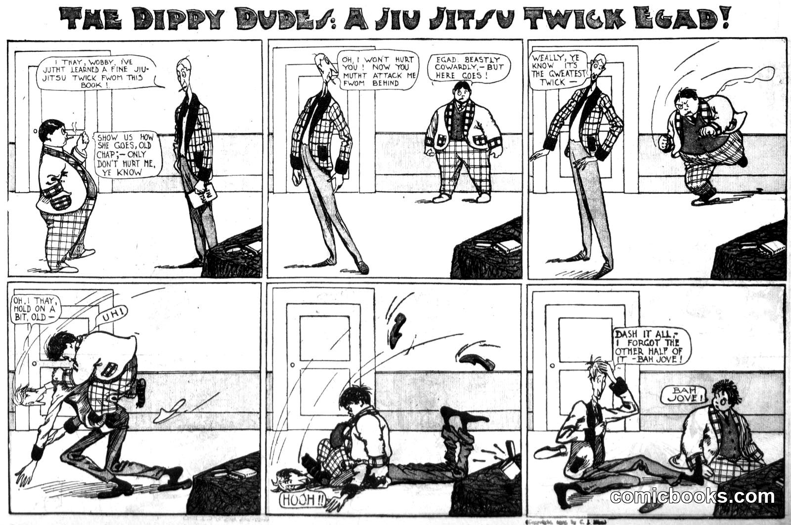 The Dippy Dudes: A Jiu Jitsu Twick Egad!