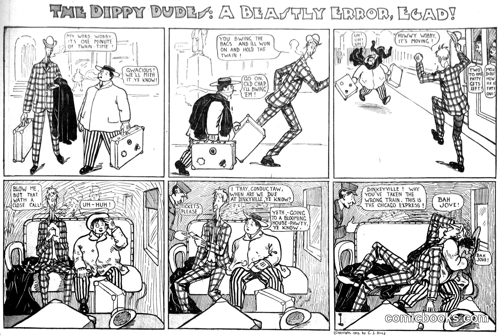The Dippy Dudes: A Beastly Error, Egad!