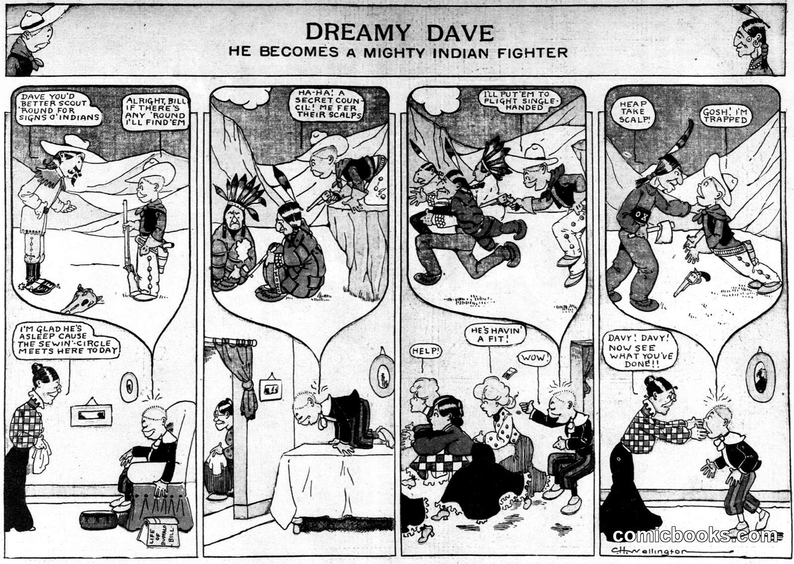 Dreamy Dave: He Becomes a Mighty Indian Fighter