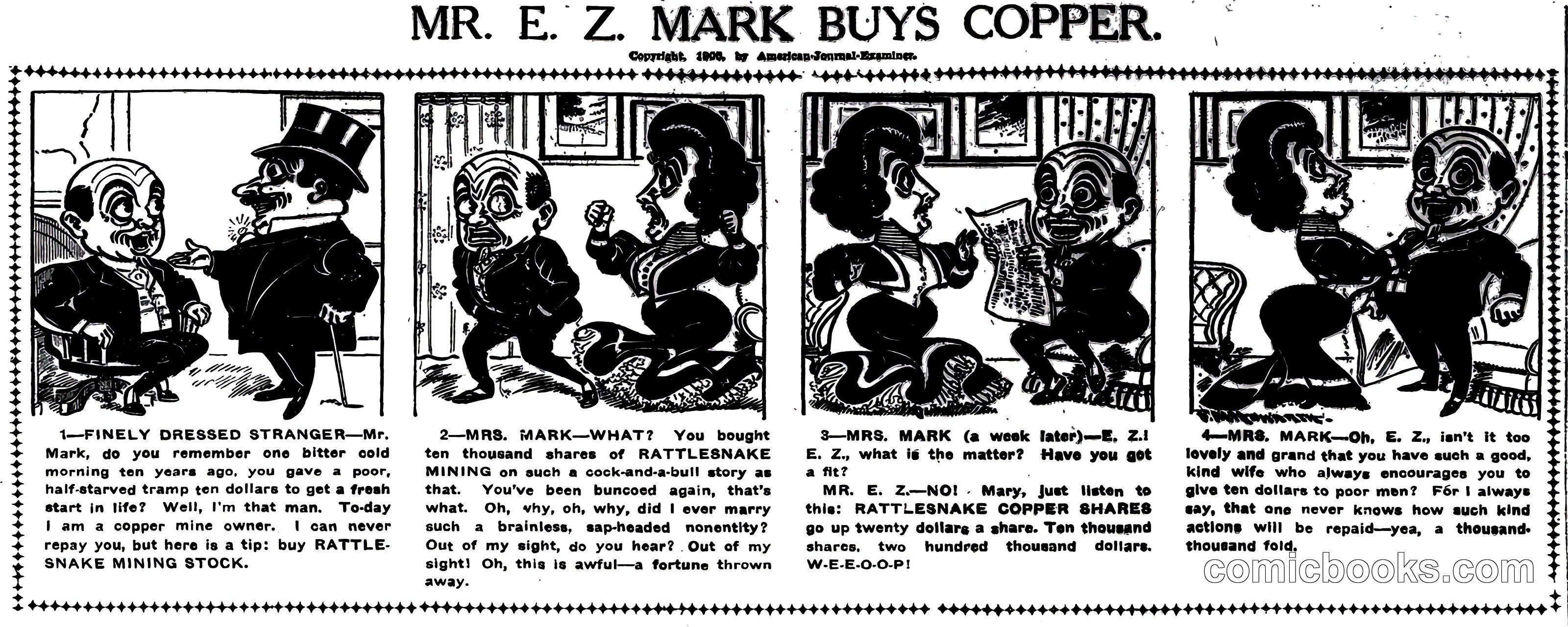 Mr. E. Z. Mark Buys Copper