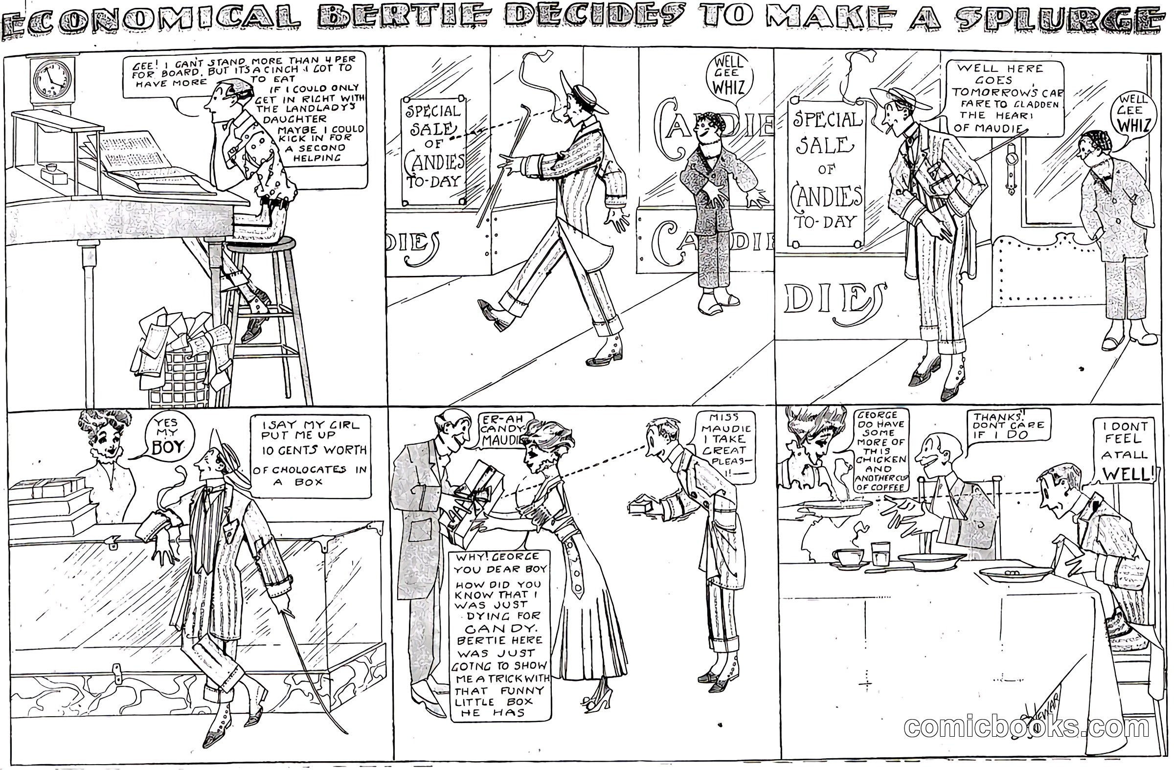 Economical Bertie Decides to Make a Splurge