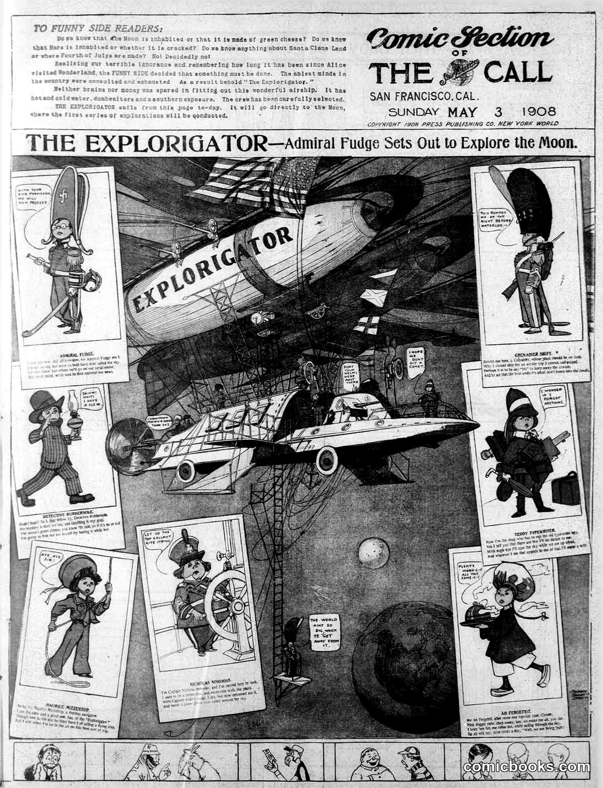 The Explorigator: Admiral Fudge Sets Out to Explore the Moon