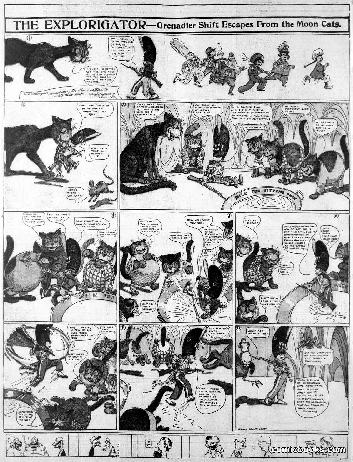 The Explorigator: Grenadier Shift Escapes From the Moon Cats