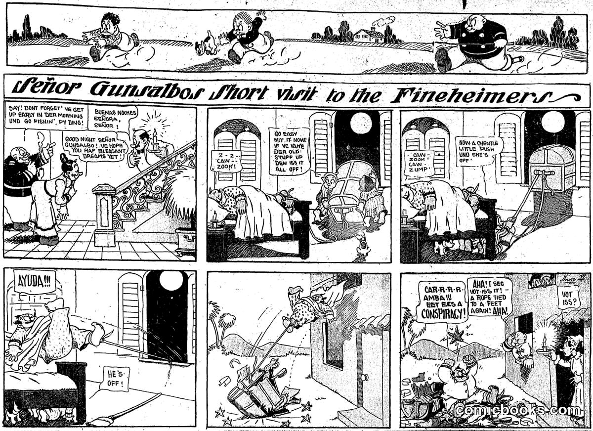 Tenor Gumshoe's Short Visit to the Fineheimers
