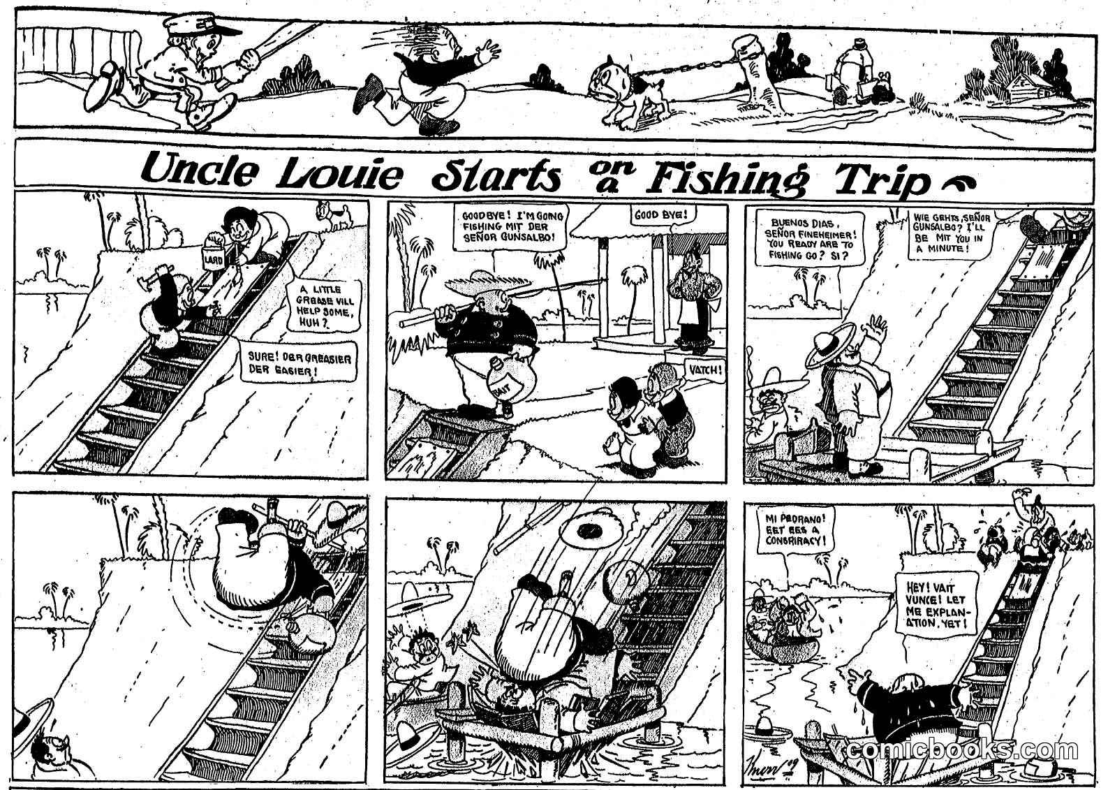 Uncle Louie Starts on a Fishing Trip