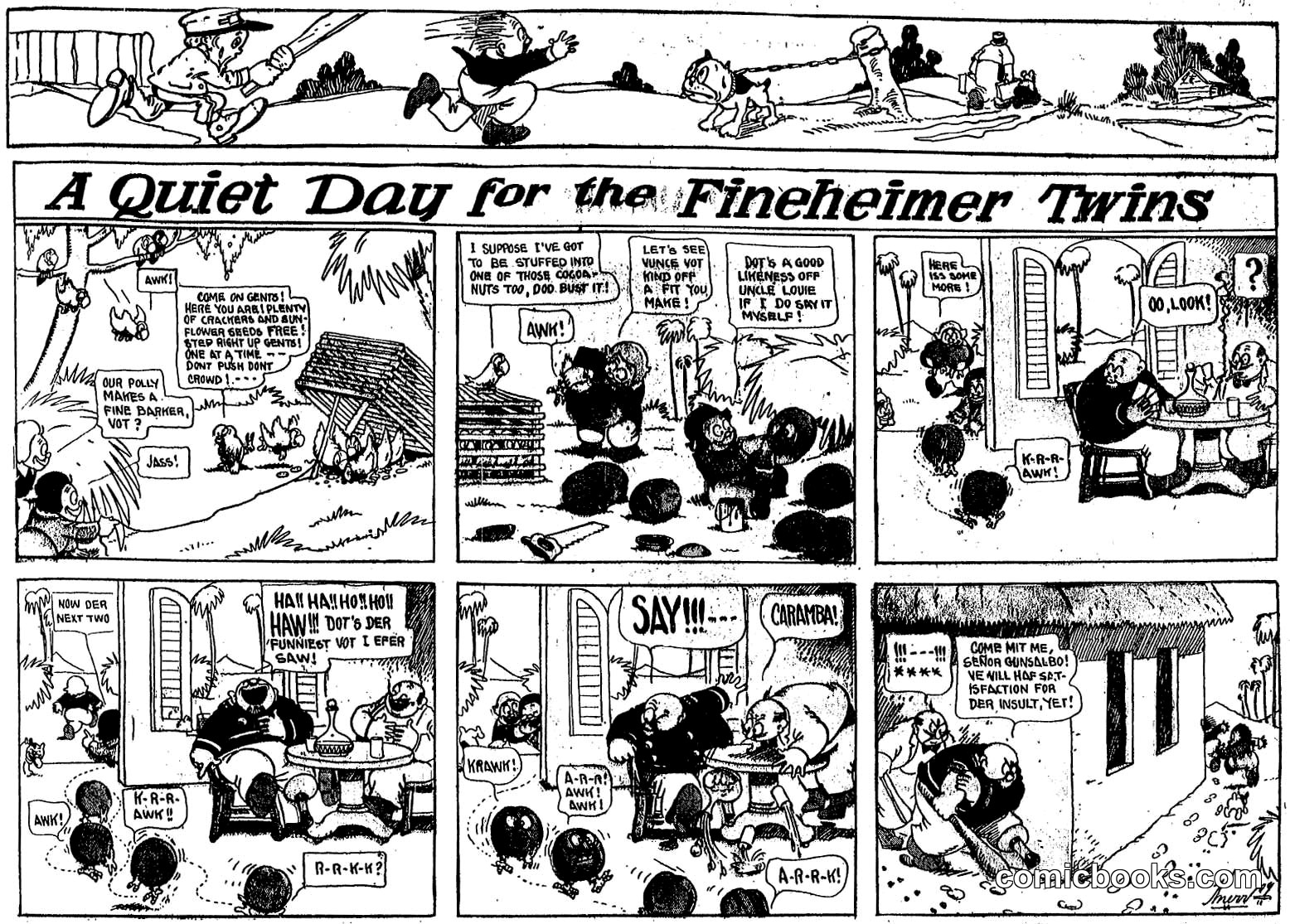 A Quiet Day for the Fineheimer Twins