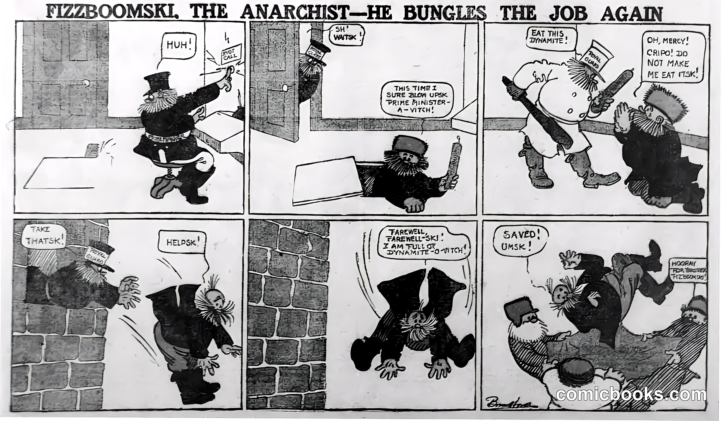 Fizzboomski the Anarchist—He Bungles the Job Again