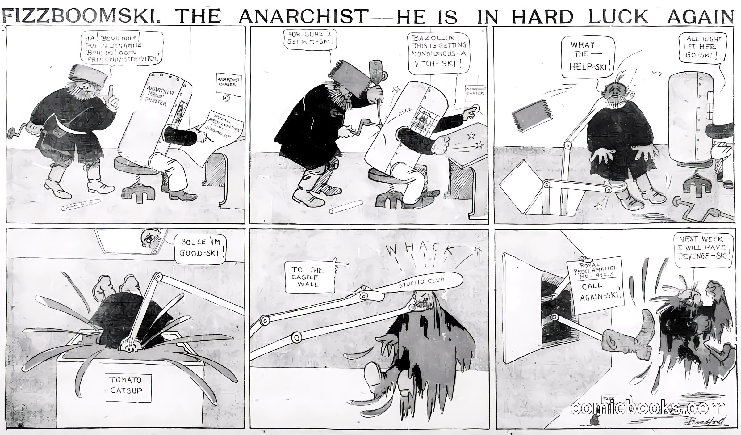 Fizzboomski the Anarchist: He Is in Hard Luck Again
