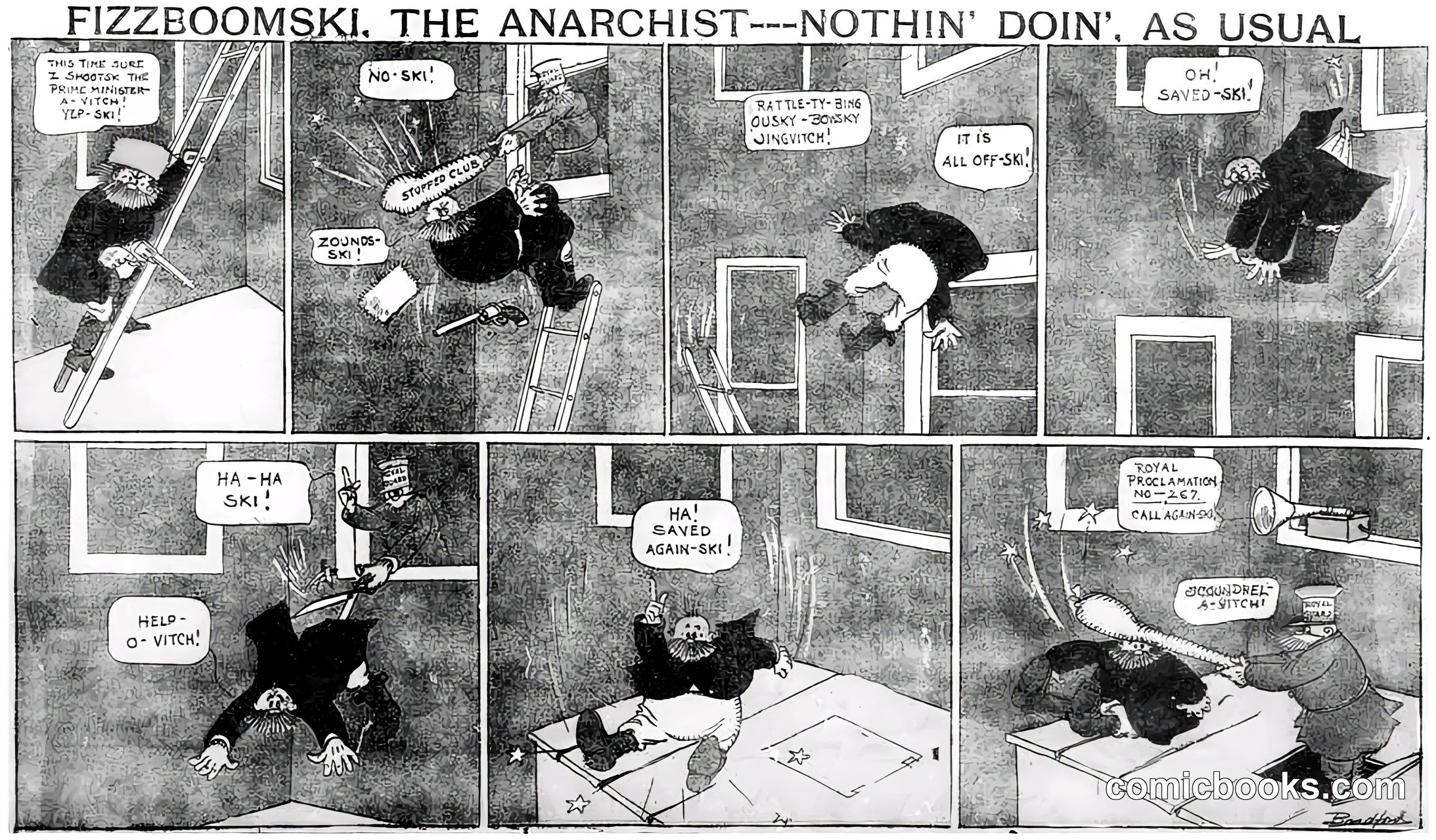Fizzboomski, the Anarchist—Nothin' Doin', as Usual