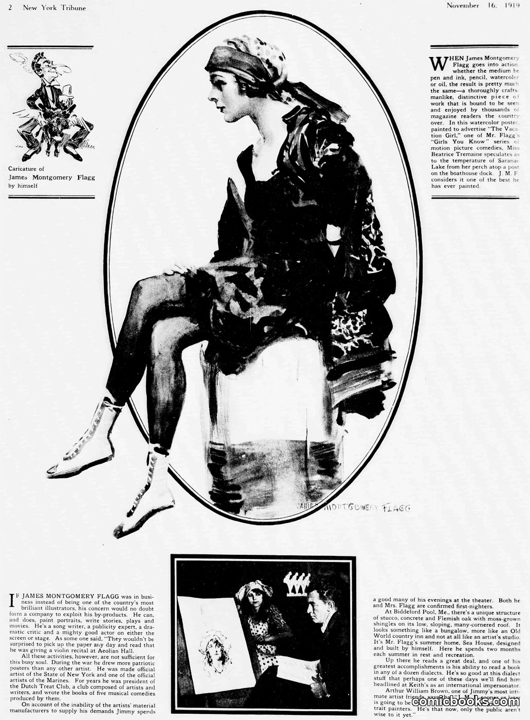 James Montgomery Flagg Caricature
