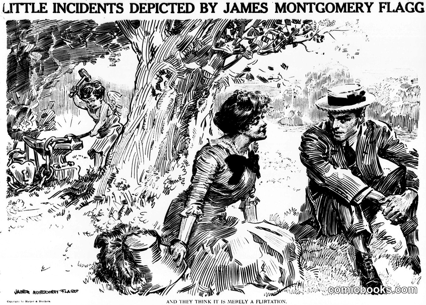 Little Incidents Depicted by James Montgomery Flagg