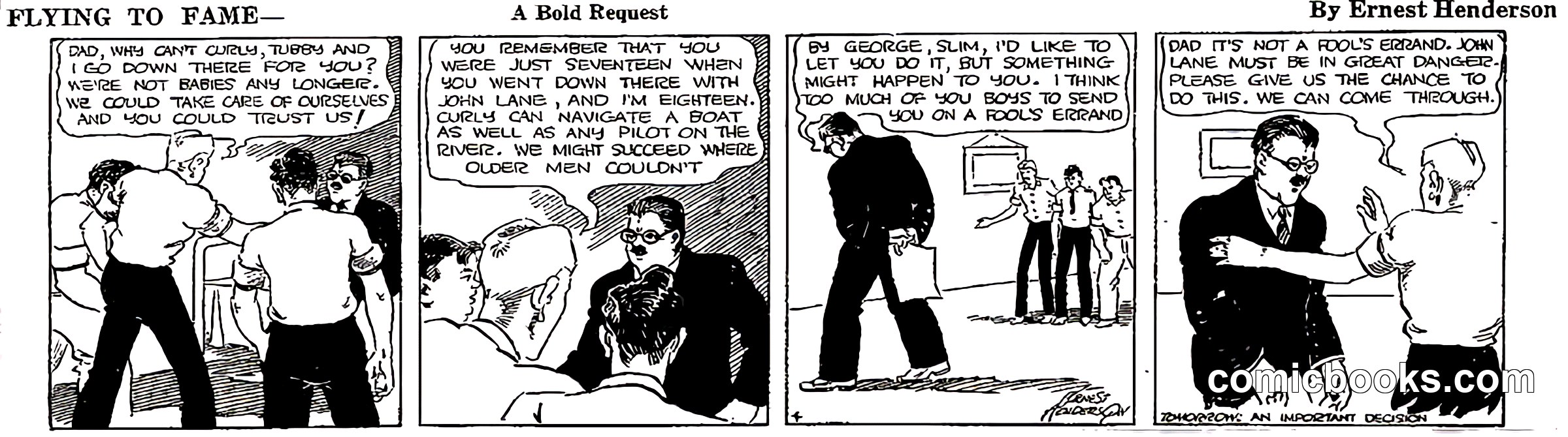 Flying to Fame — A Bold Request