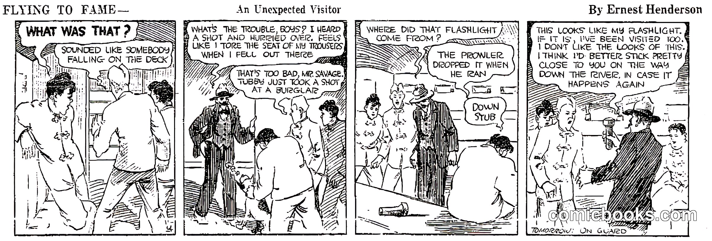 Flying to Fame — An Unexpected Visitor