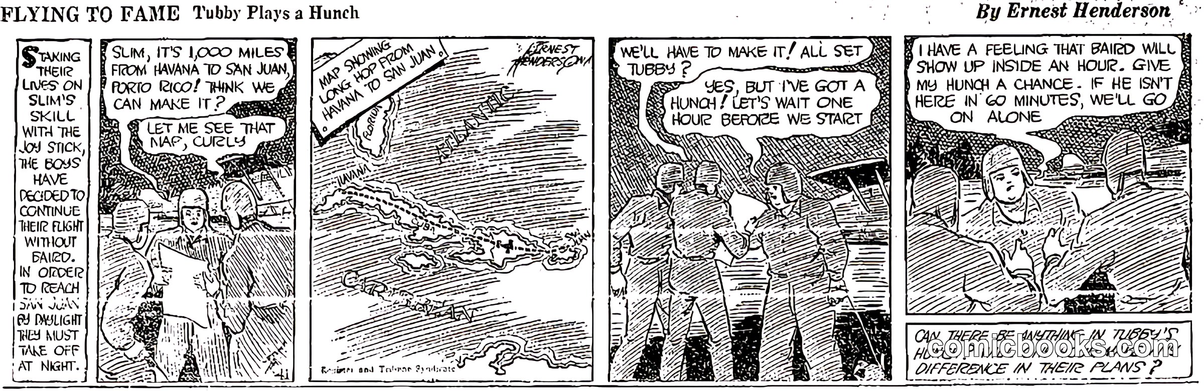 Flying to Fame: Tubby Plays a Hunch