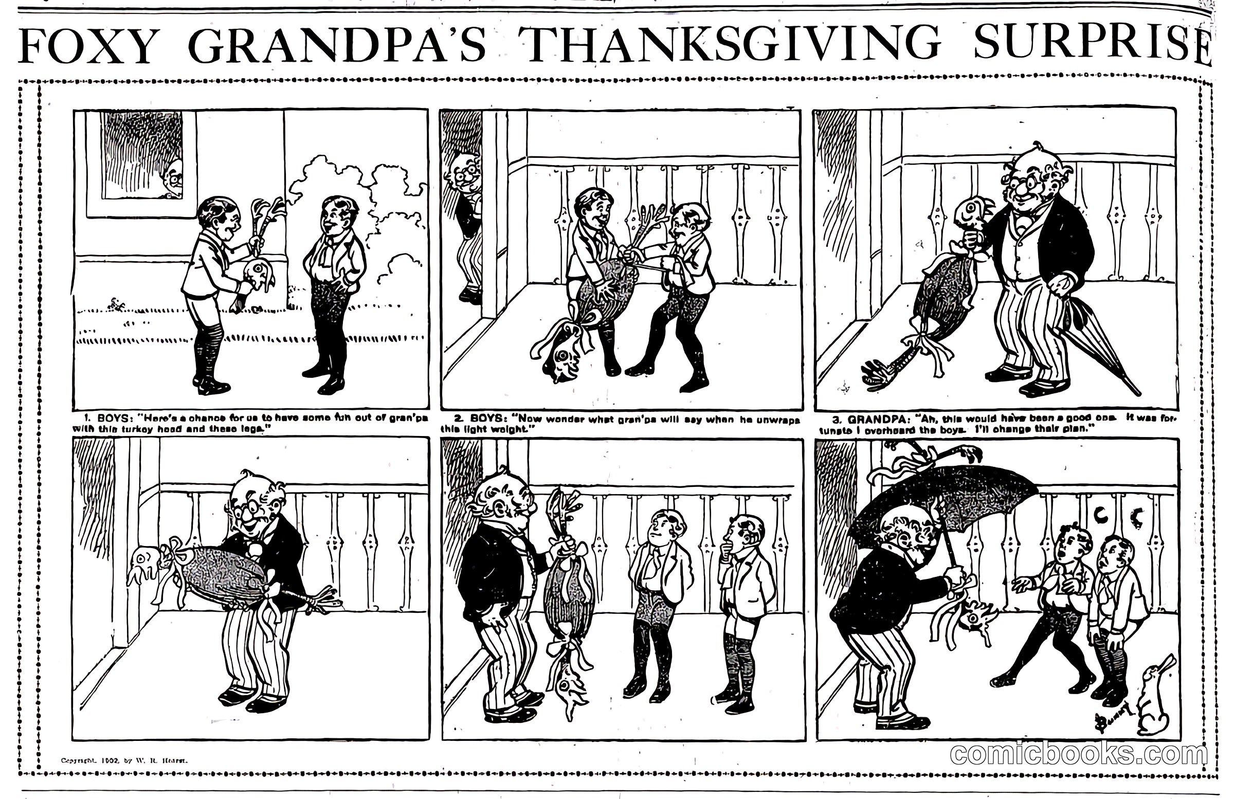 Foxy Grandpa's Thanksgiving Surprise