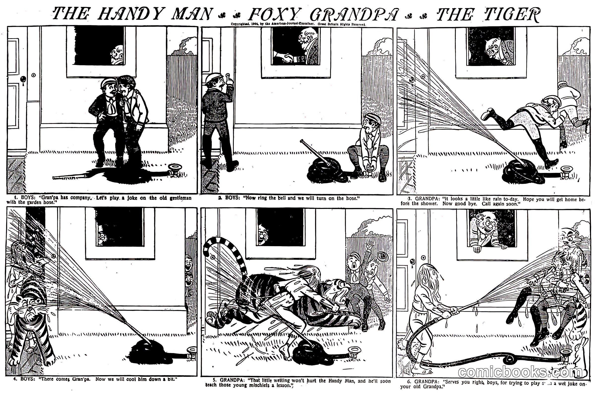 The Handy Man, Foxy Grandpa, The Tiger