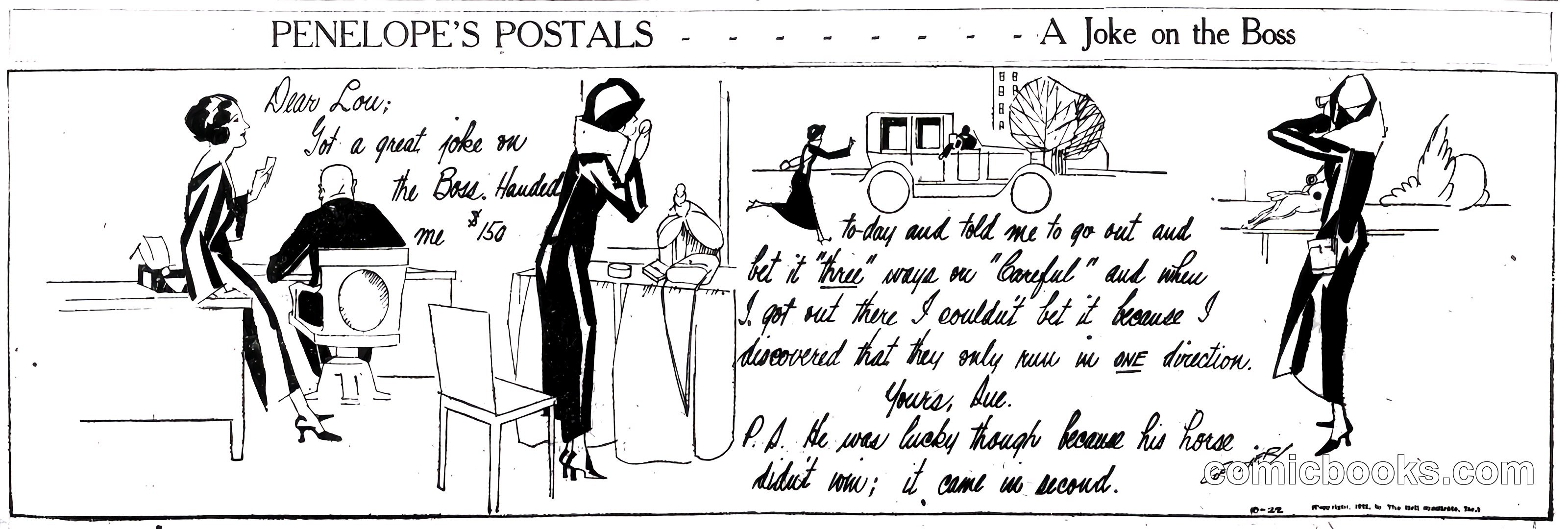 Penelope's Postals: A Joke on the Boss