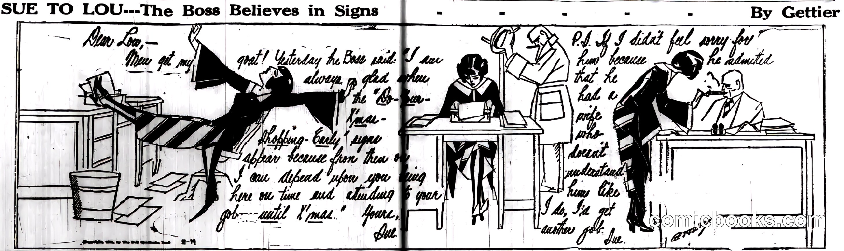 Sue to Lou—The Boss Believes in Signs