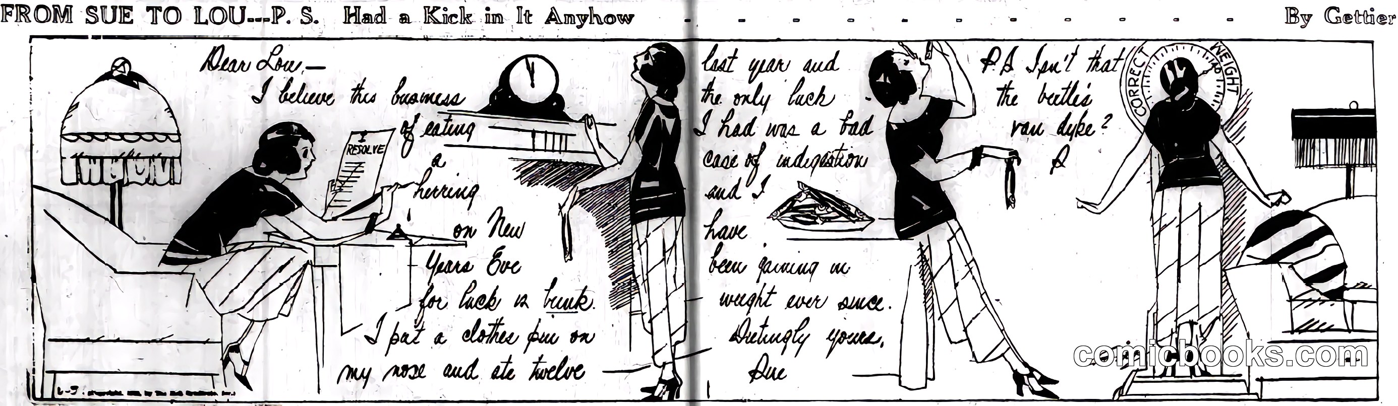 From Sue to Lou—P.S. Had a Kick in It Anyhow