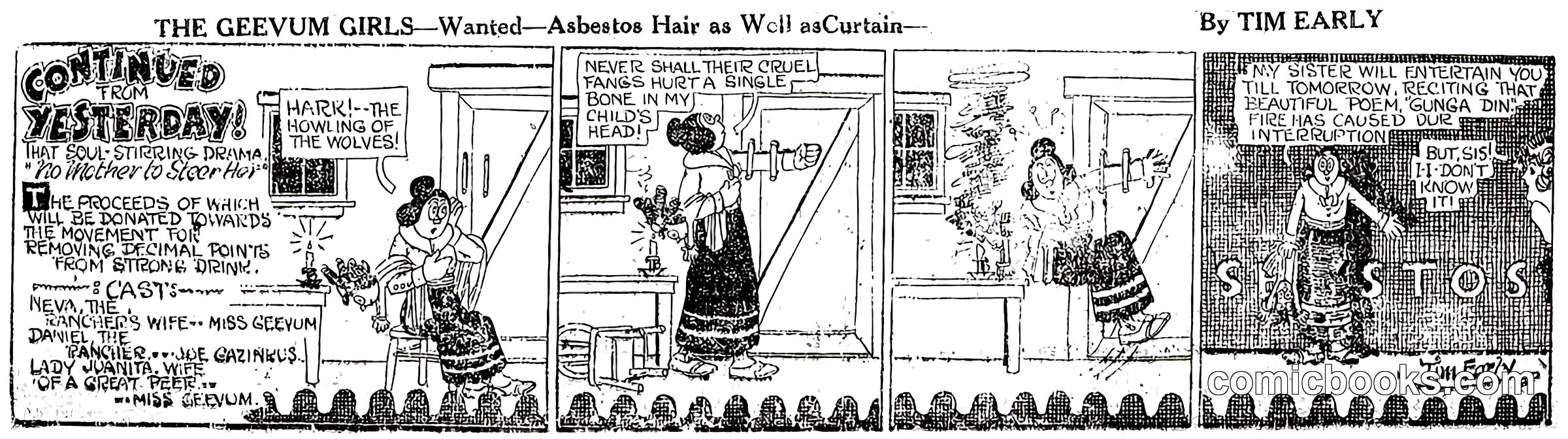 The Geevum Girls—Wanted: Asbestos Hair as Well as Curtain