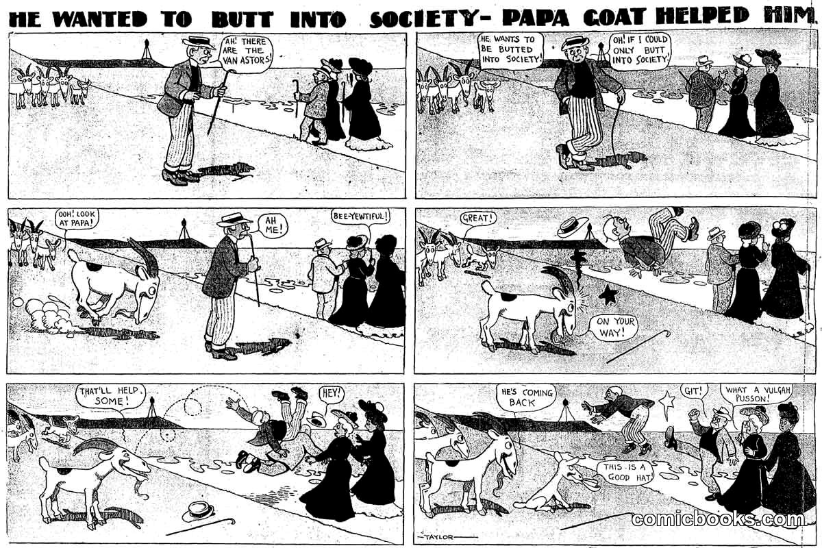 He Wanted to Butt Into Society—Papa Coat Helped Him