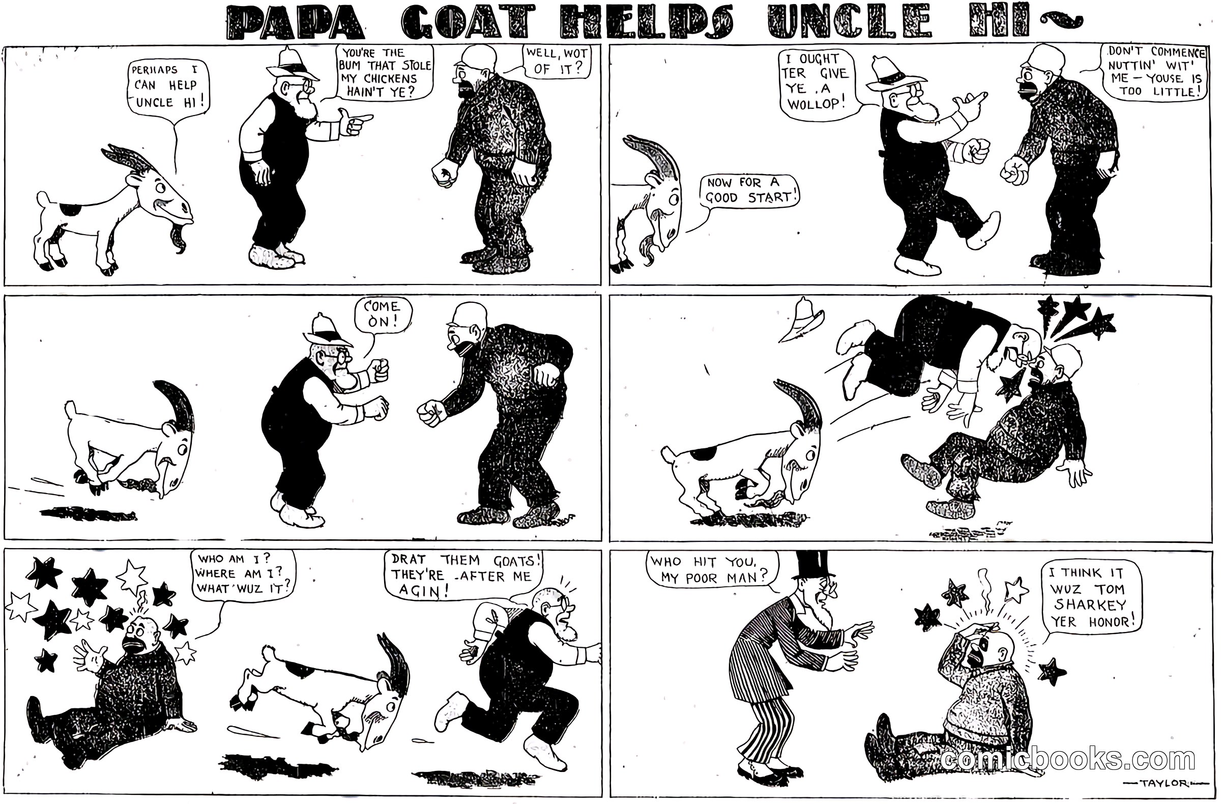 Papa Goat Helps Uncle Hi