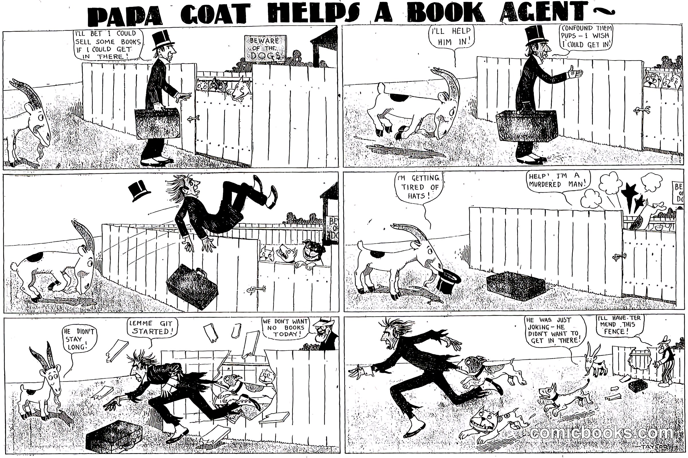Dada Goat Helps a Book Agent