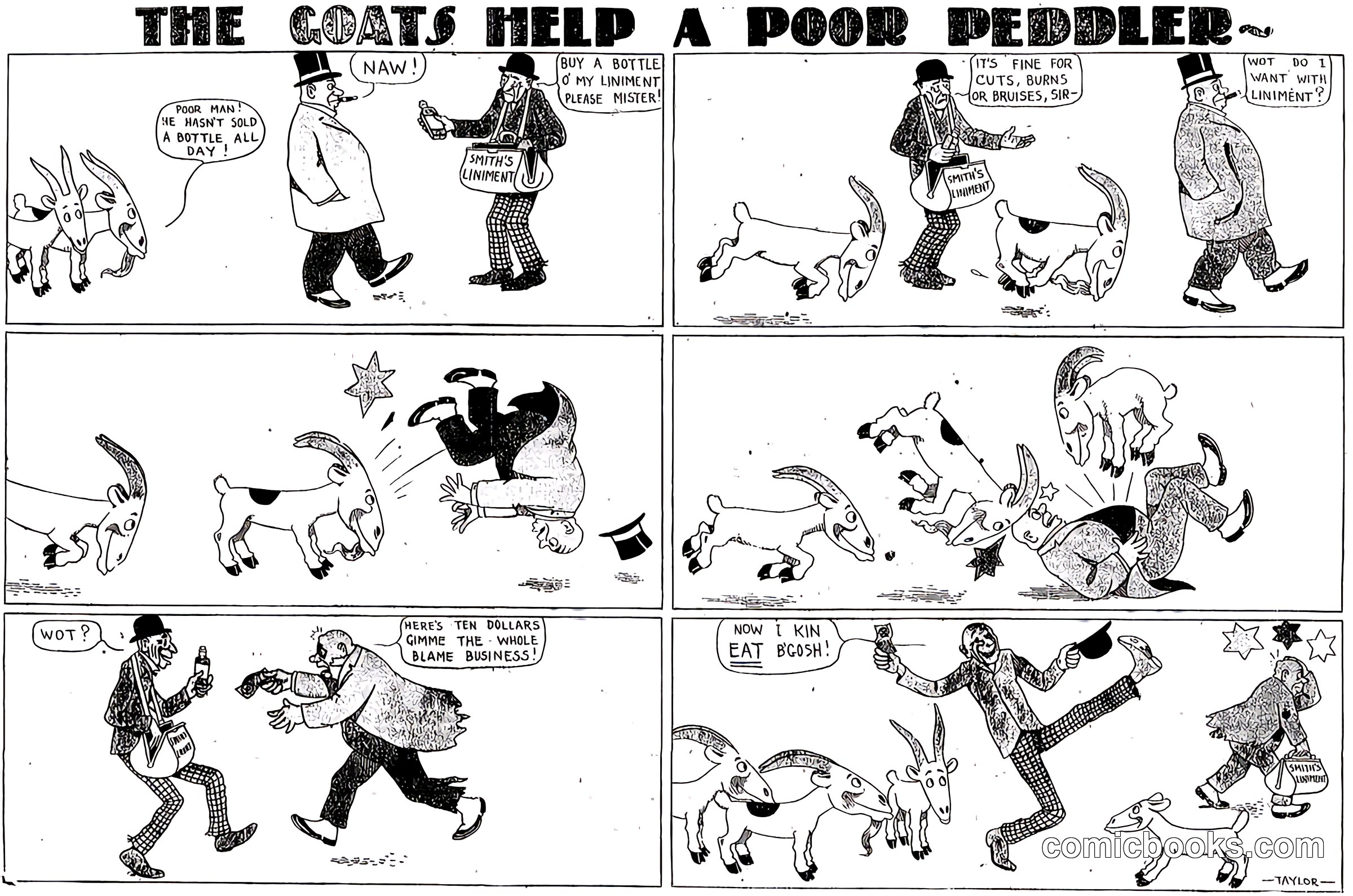 The Goats Held a Poor Peddler