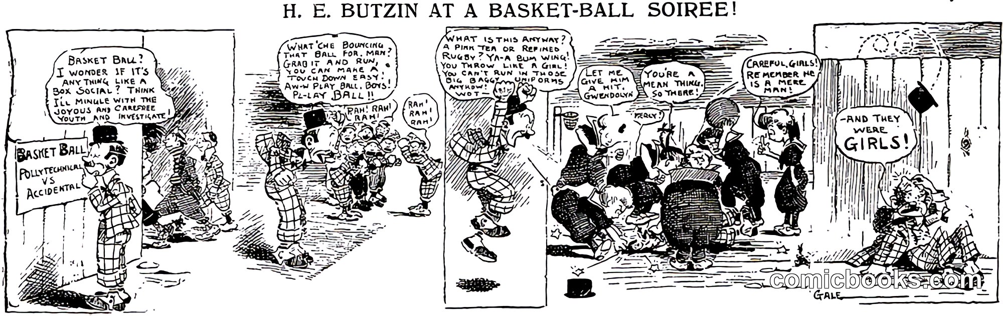 H. E. Butzin at a Basket-Ball Soirée
