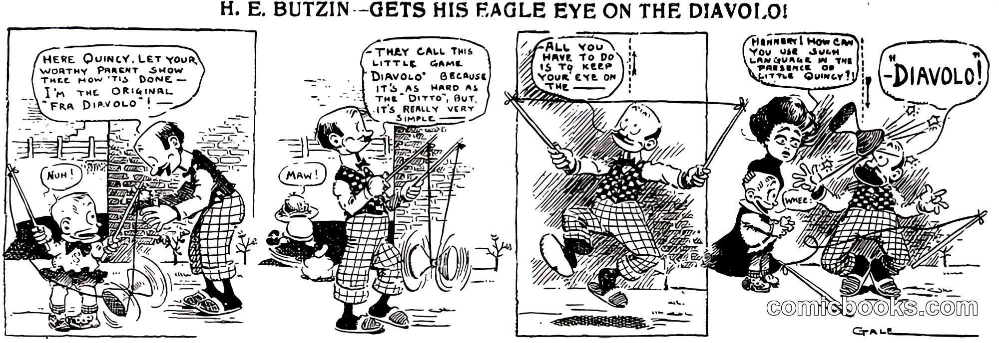 H. E. Butzin—Gets His Eagle Eye on the Diavolo!