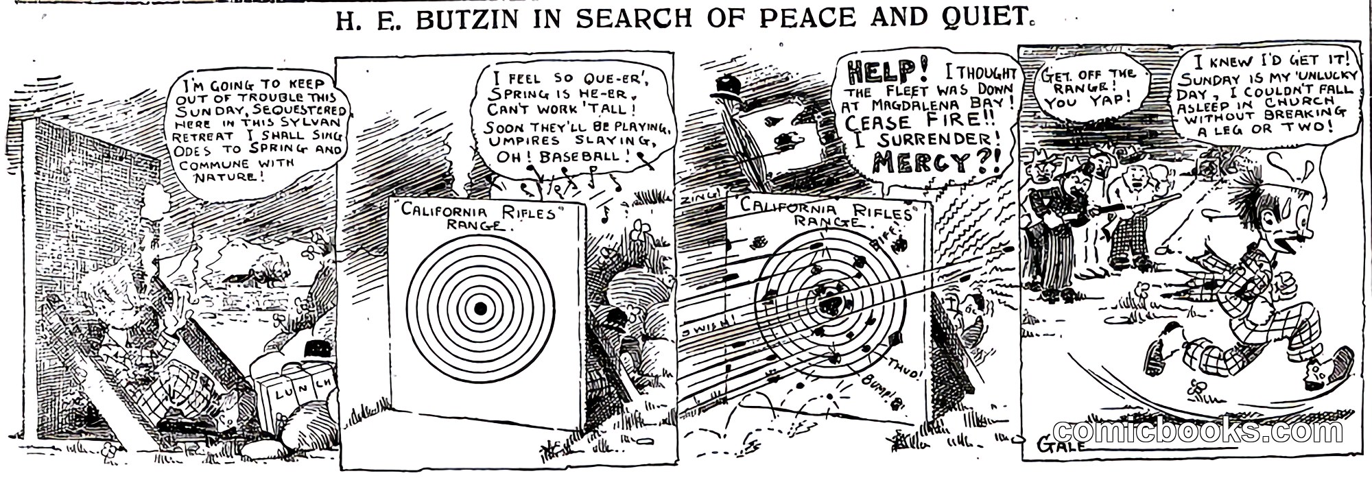 H. E. Butzin in Search of Peace and Quiet