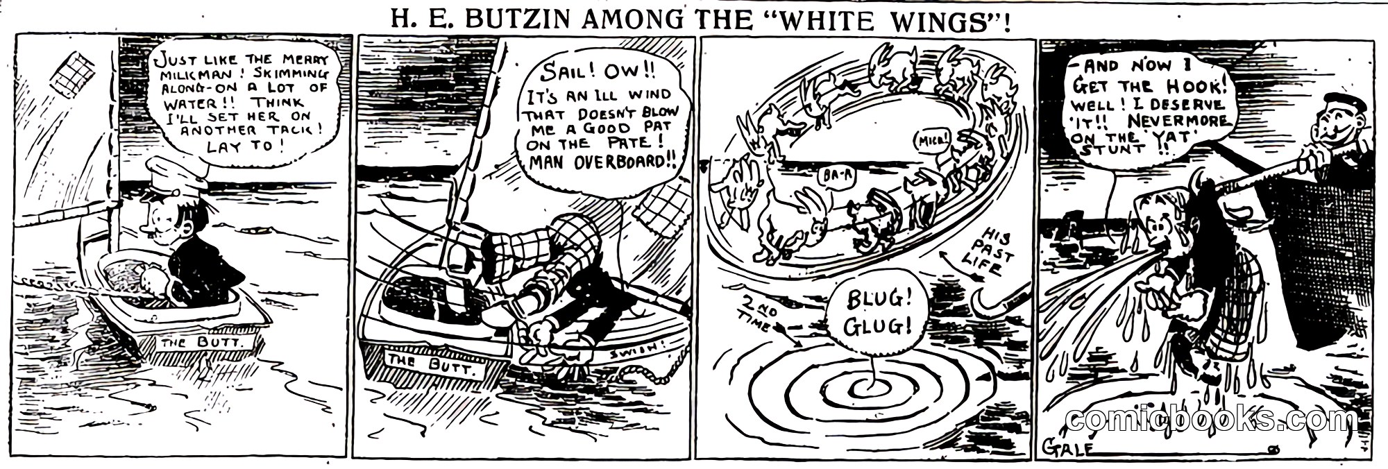 H. E. Butzin Among the 'White Wings'