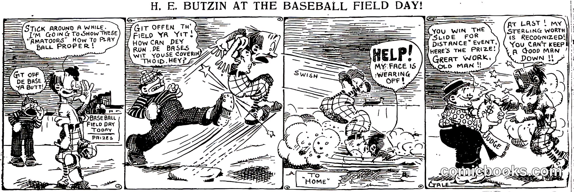 H. E. Butzin at the Baseball Field Day!