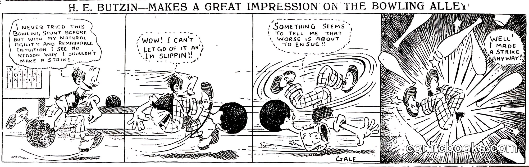 H. E. Butzin — Makes a Great Impression on the Bowling Alley