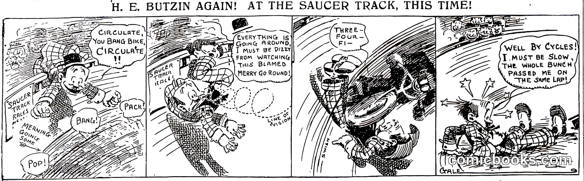 H. E. Butzin at the Saucer Track