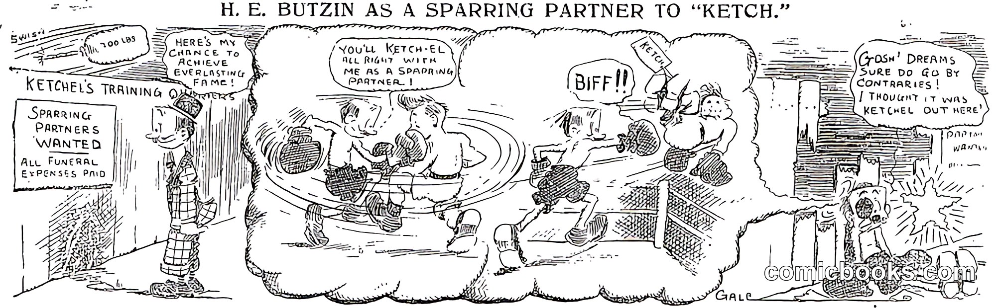 H. E. Butzin as a Sparring Partner to 'Ketch'