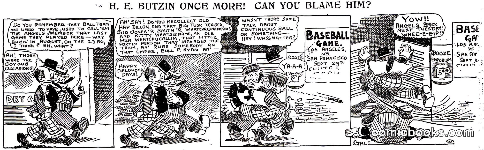 H. E. Butzin, Sunday Comic Strip