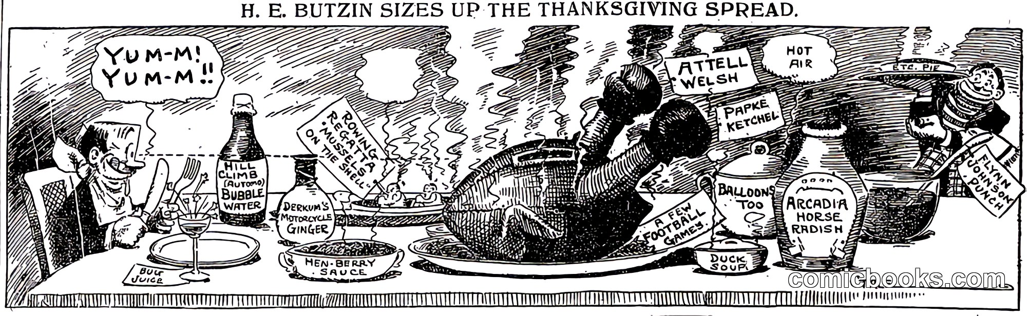 H. E. Butzin Sizes Up the Thanksgiving Spread