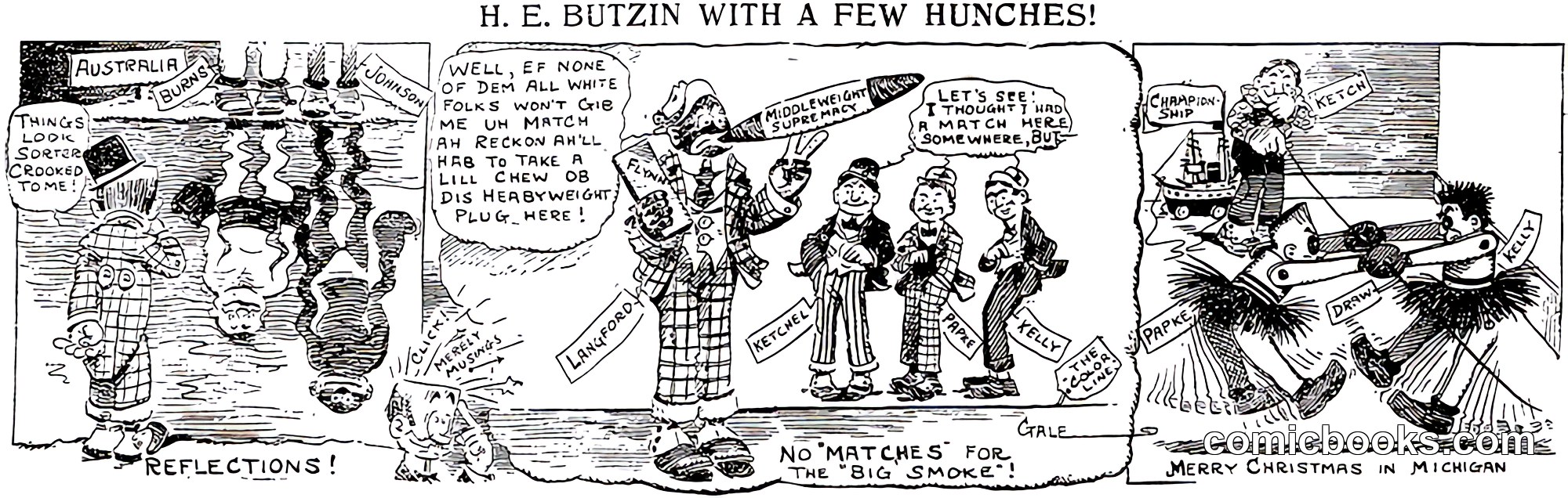 H. E. Butzin, Sunday Comic Strip