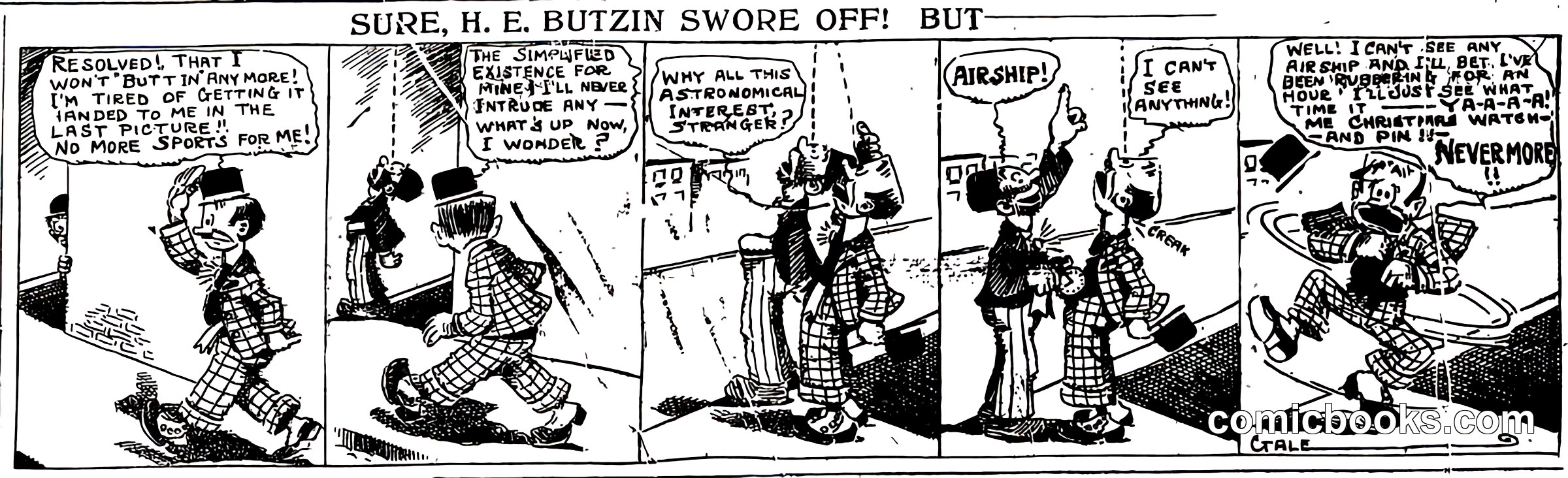 H. E. Butzin Sunday Comic Strip