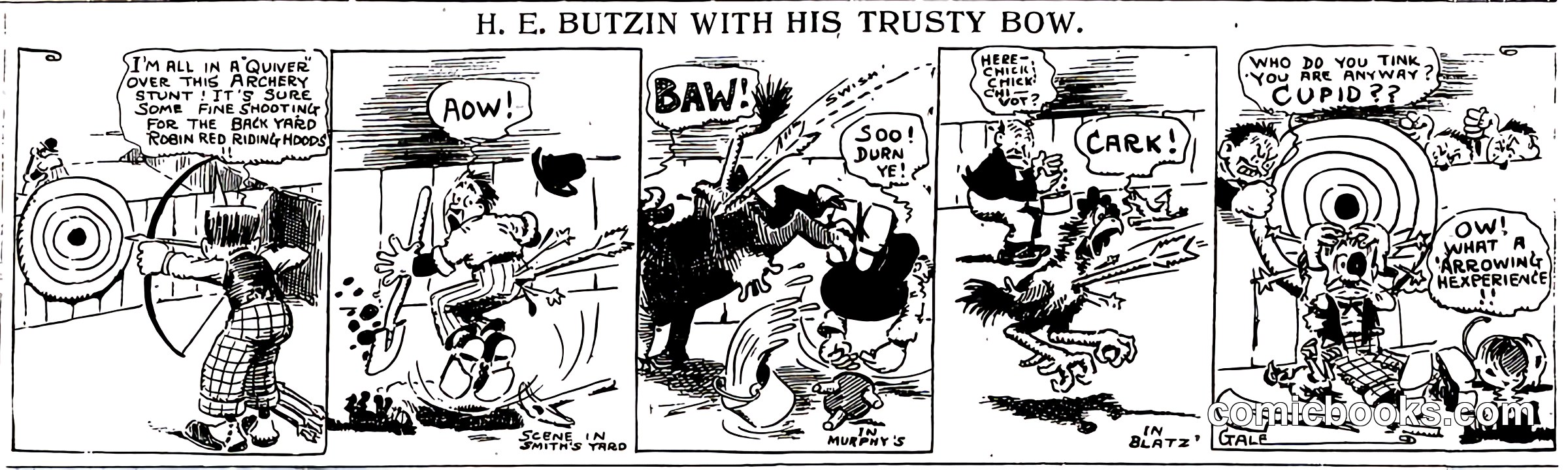 H. E. Butzin with His Trusty Bow