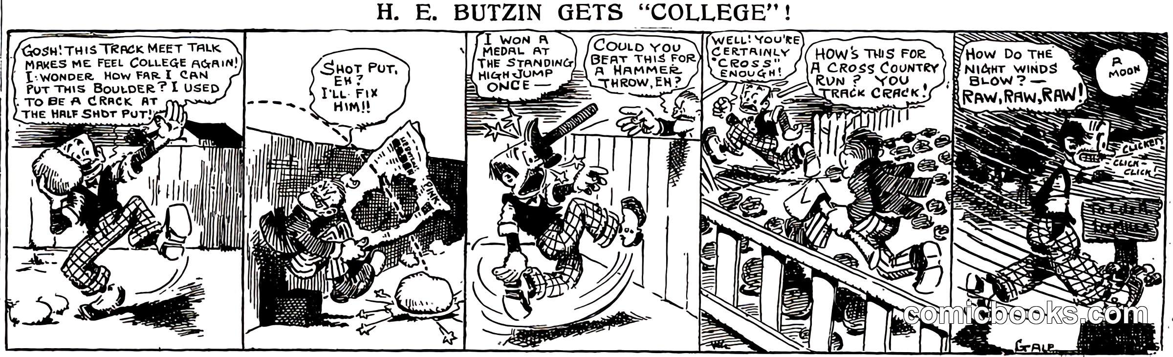 H. E. Butzin Gets "College"