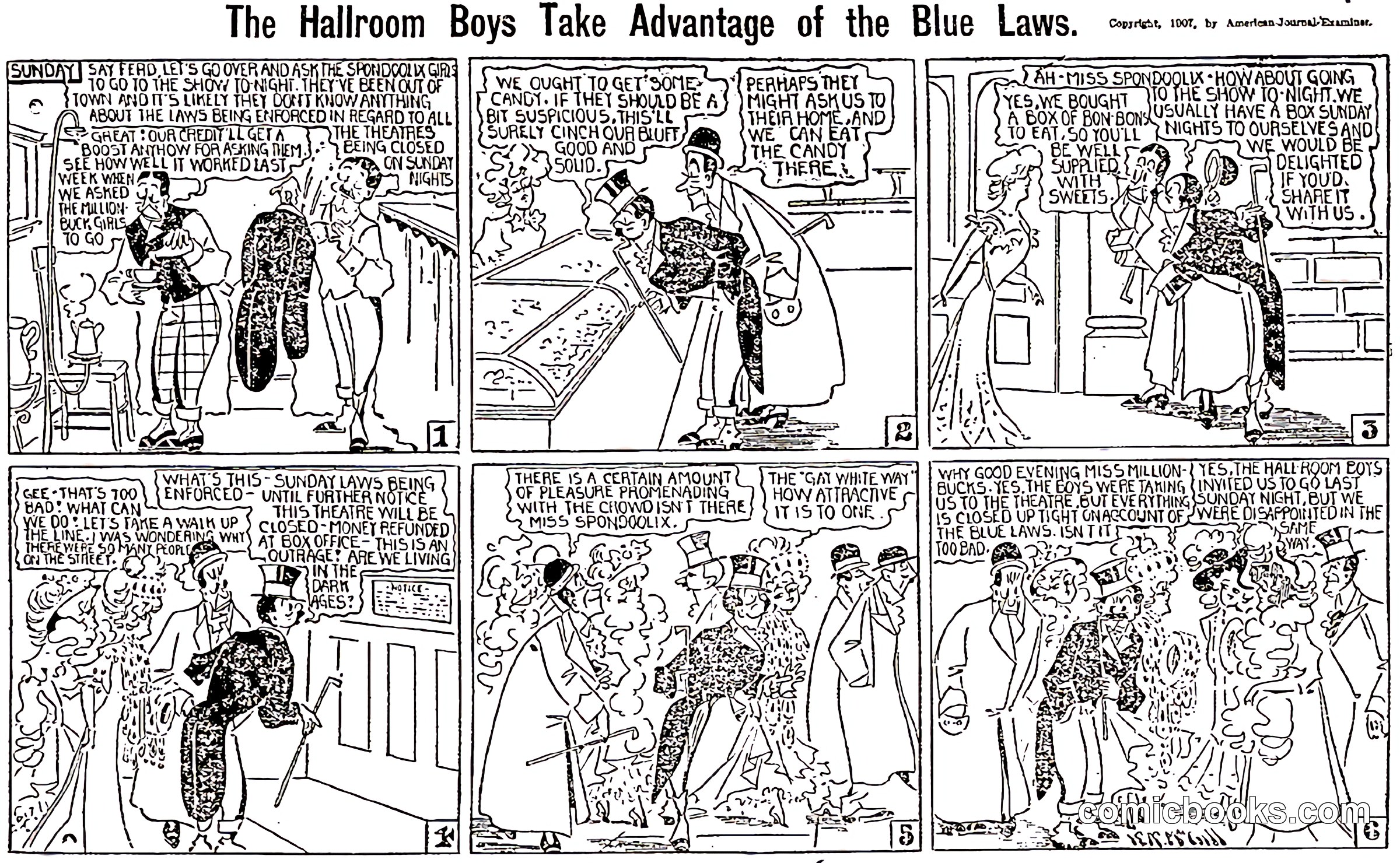 The Hallroom Boys Take Advantage of the Blue Laws