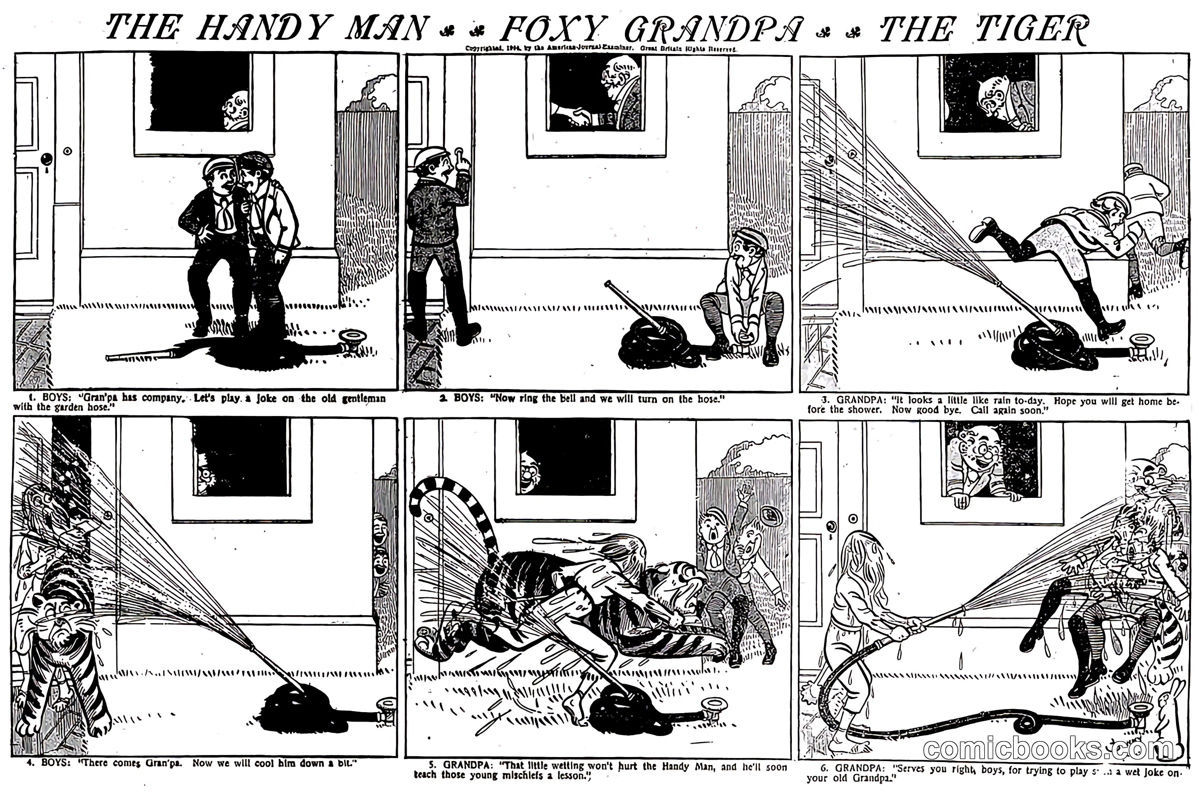 The Handy Man, Foxy Grandpa & The Tiger