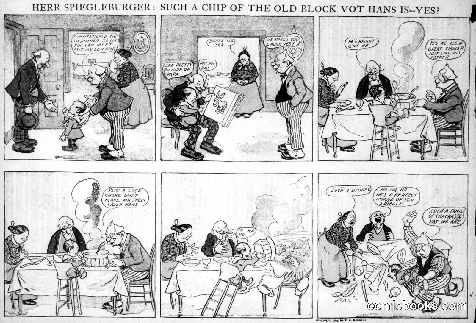 Herr Spiegleburger: Such a Chip of the Old Block Vot Hans Is—Yes?