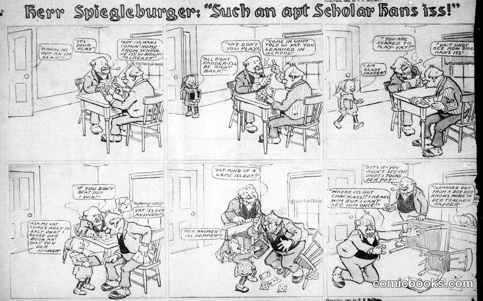 Herr Spiegleburger: 'Such an apt Scholar Hans is!'