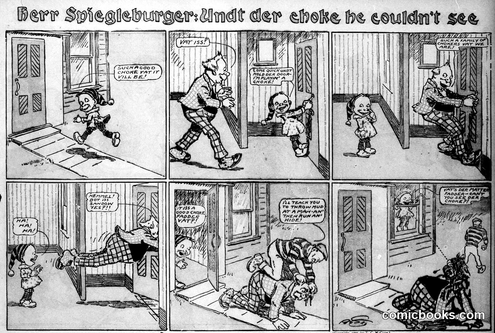 Herr Spiegleburger: Undt der Choke he Couldn't See