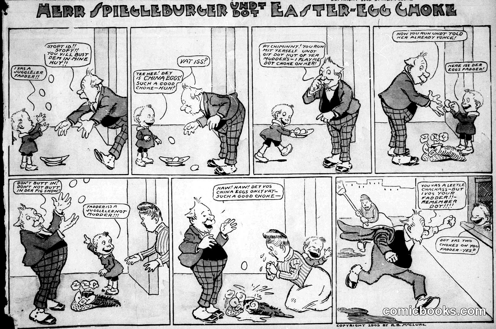 Herr Spiegleburger and the Easter-Egg Choke